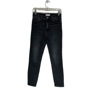 ZARA BLACK HIGH WAISTED SKINNY JEANS SIZE 6